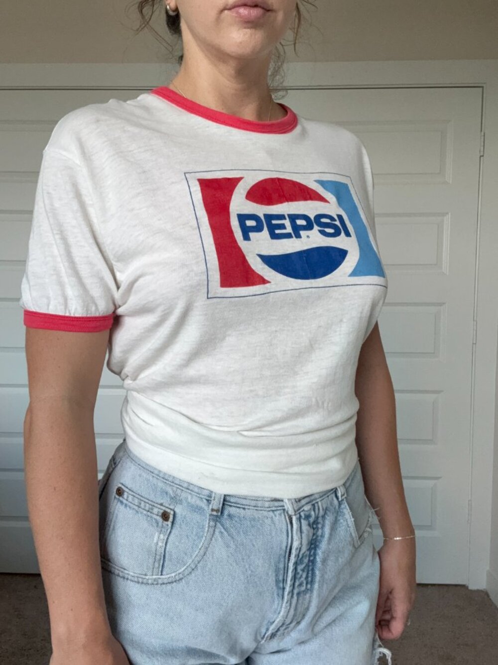 Vintage Pepsi Hanes Ringer Tee 1990's